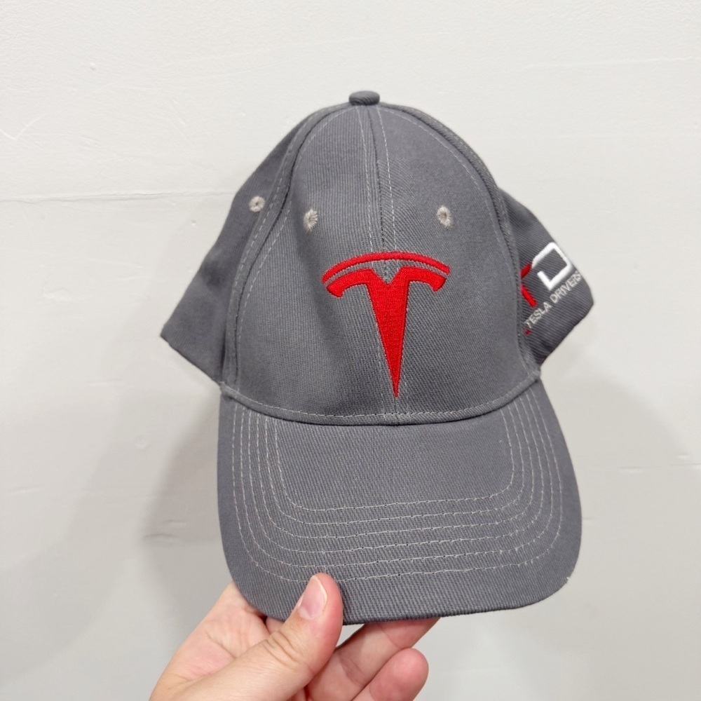 Tesla Driving Group Grey Baseball Cap Hat TDG Cotton